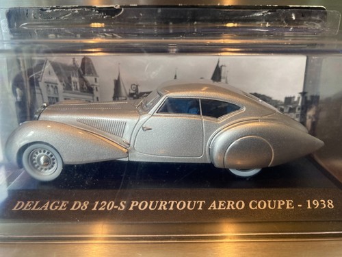 Modèle Réduit Delage D8 120 S Pourtout Aéro Coupé 1938 - Échelle 1:43 - Altaya