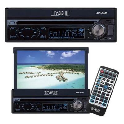 Absolute AVH9000 7'' SINGLE DIN IN DASH MOTORIZED DVD / CD / MP3 / USB /TOUCH