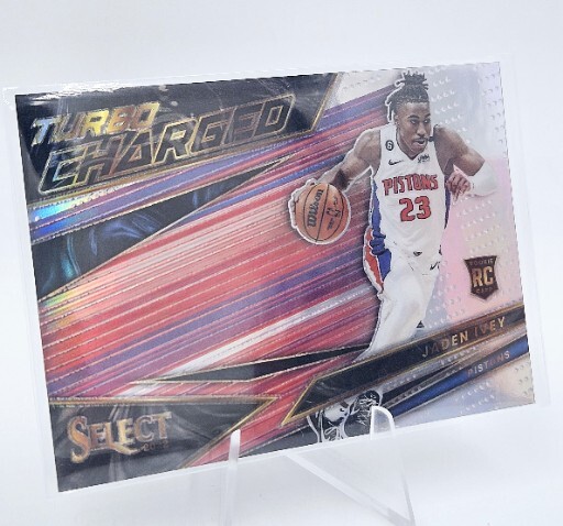 2022-23 Panini Select Jaden Ivey Turbo Charged Silver Prizm Rookie RC #2 Pistons