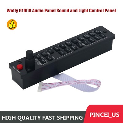 Wefly G1000 Audio Panel Sound and Light Control Panel for Flight Simulator pe66