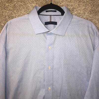tommy hilfiger men's regular fit wrinkle resistant stretch dress shirt Beaded Long Sleeve Fit-and-Flare Dress main image 1