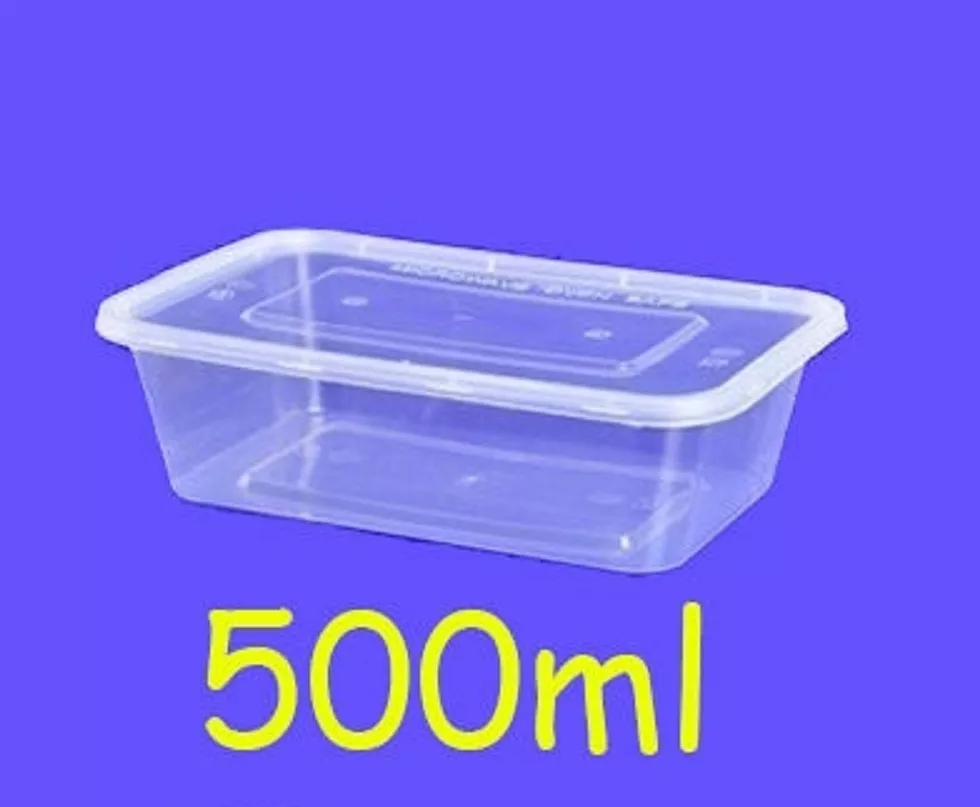 TAKE AWAY CONTAINERS & LIDS DISPOSABLE PLASTIC FOOD CONTAINER  500,650,750,1000ml