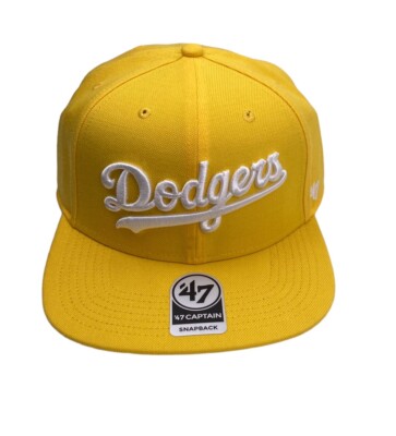 Los Angele Dodgers '47Brand yellow Snapback cap hat | eBay