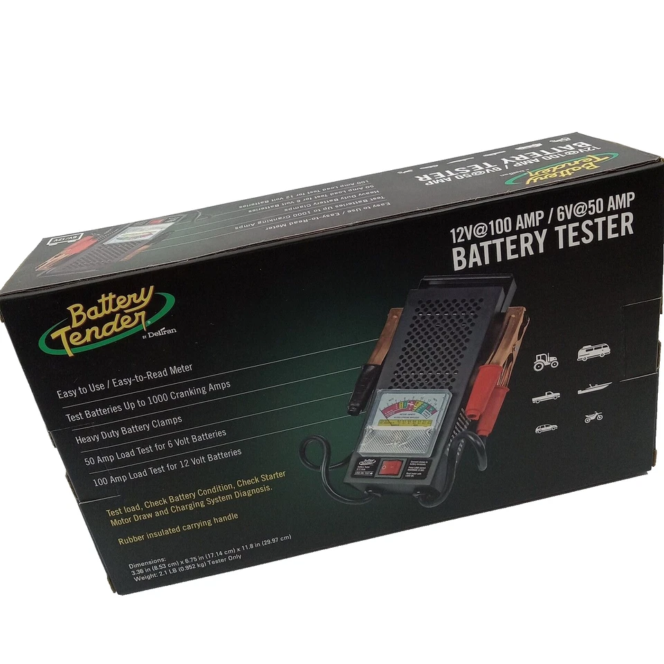 Probador de carga de batería para baterías automotrices de 12 voltios y 6 voltios,  Foto 2 de 4