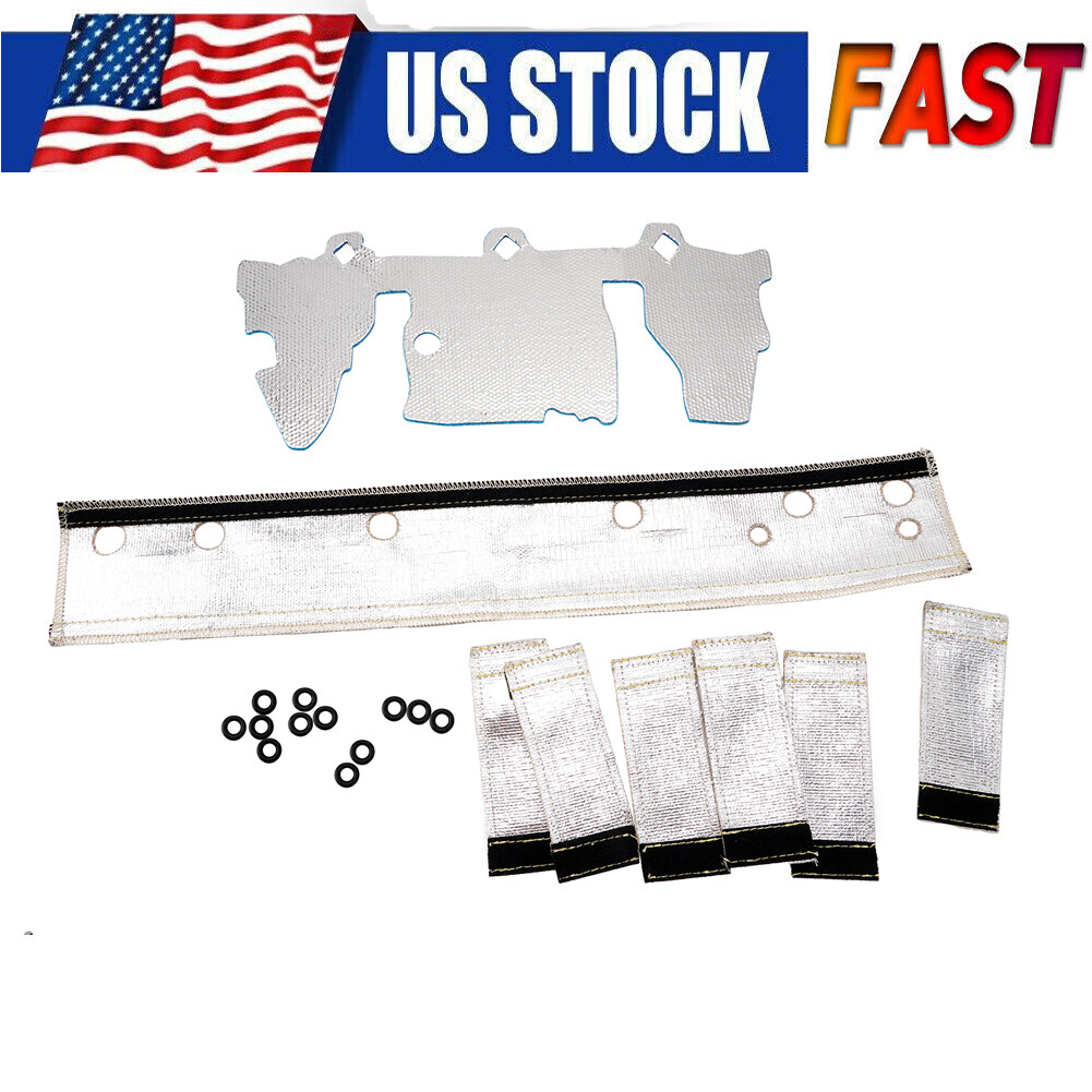 Fuel Rail Injector Cover System Kit Heat Shield for 97-05 Jeep Wrangler TJ 4.0L