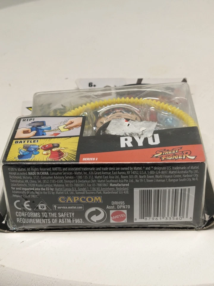 Figura VS Rip Spin Warriors RYU Street Fighter Serie 1 2016 Toy Top Spin Battle Foto 2 de 4