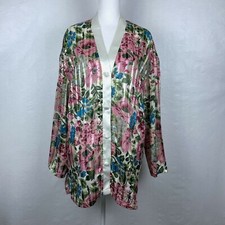 Vintage Victoria's Secret Gold Label Nightgown Sheer Floral Sleep Shirt Sz M