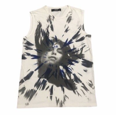 RAF by Raf Simons Sleeveless Graphic T Shirt