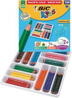 BIC KIDS Buntstifte Malstifte Evolution Triangle, 144er Gruppenpackung
