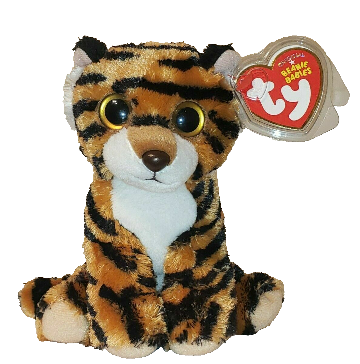 Ty Beanie Baby STRIPERS the Tiger (Big Eyes Version Plastic Nose) 6