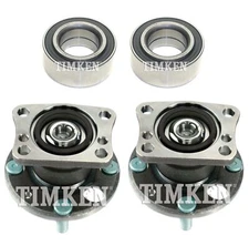 NEW Front and Rear Wheel Bearings & Hubs Kit Timken For Mazda 2 FWD 2011-2014