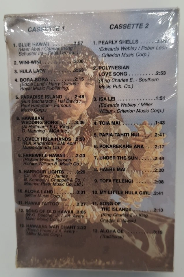 Aloha Hawaii Cassettes (2-Tape Set, 1995) -- NEW! SEALED!! - Image 2 of 4