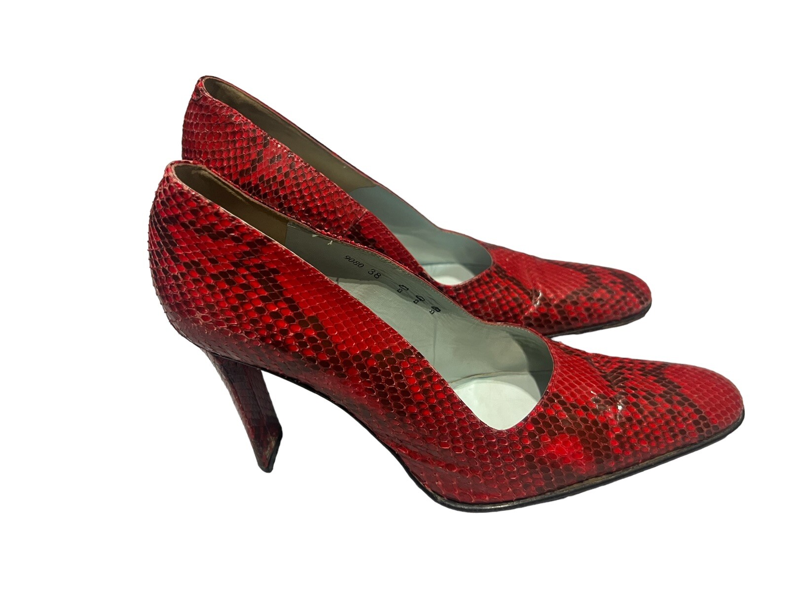 Free Lance red python effect pump heels in 38 - image 2