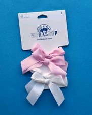 BUILD A BEAR Ear Bow Bows Pink & White BNWT Accessories  