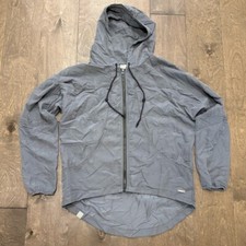 Bench Men's Gray Lightweight Full Zip Windbreaker Jacket, Size Small