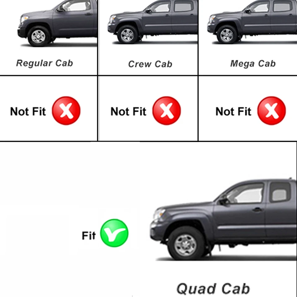 OEDRO Car Floor Mats Liners for 2002-2008 Dodge Ram 1500 Quad Cab TPE 3D Molded - Image 2 of 4