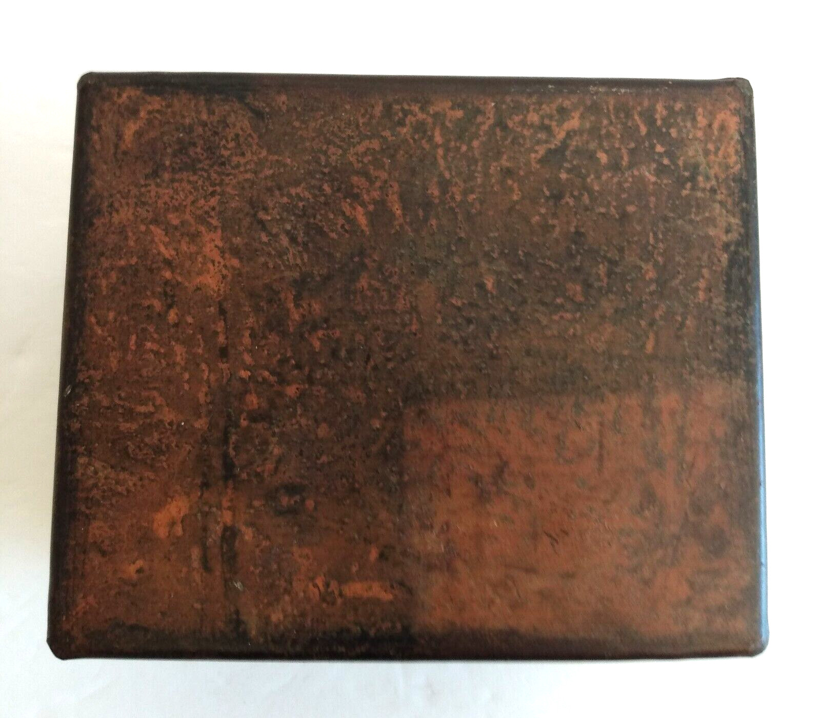Jan Barboglio Hand Forged Iron Metal Trinket Box With Lid 3x3.25x1.25