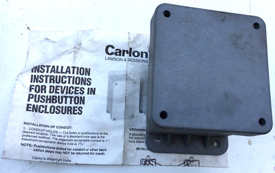 Carlon Lamson & Sessions Device pushbutton Enclosure AL-654643