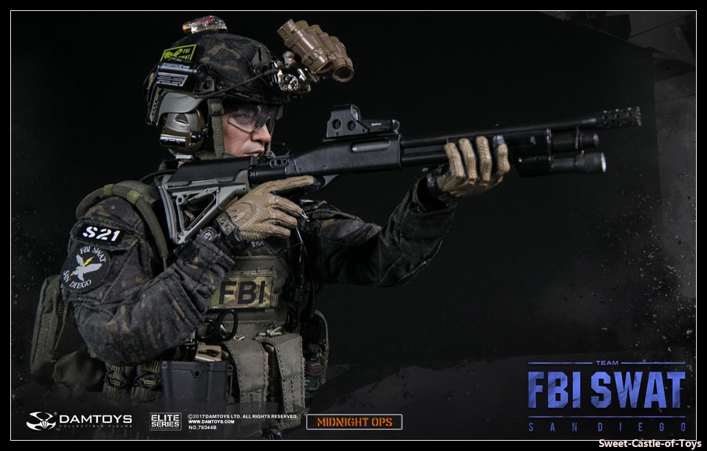 DAMTOYS 78044B スワット サンディエゴ ミッドナイトOPS 1/6 DamToys 1/6 US FBI SWAT Team Agent San Diego Midnight OPS