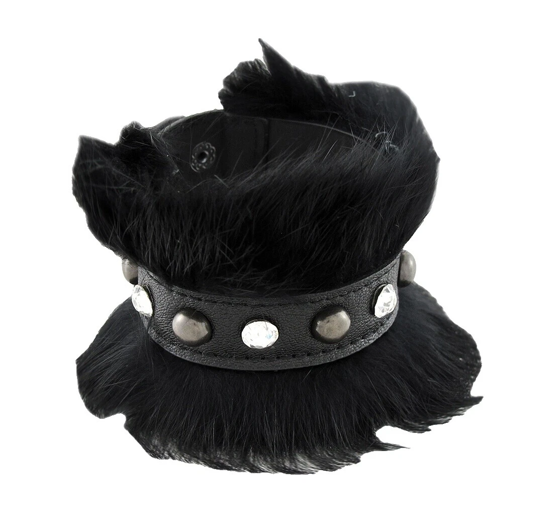 Crystal Leather Black Jewelry for Men