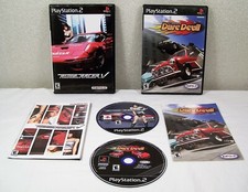 RIDGE RACER V & TOP GEAR DARE DEVIL PS2 Car Driving (E) Complete w/Manual & Case