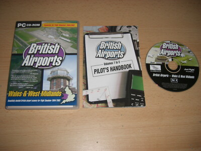 British Airports Vol 5 Wales & West Midlands PC Add-On Flight Sim 2002 2004