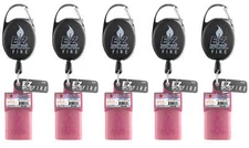 EZ Splitz Fire Cigarillo Cutter & Retractable Lighter Holder - Pink - 5 pcs