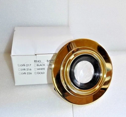 NEW SIGMA LIGHTING LVR-217 RECESSED CEILING LIGHT KIT GOLD BLACK REFLECTOR