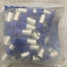 BM 00521 Insulated End Sleeve/Bootlace Lug, 120mm2/ 4/0 AWG, Blue, 50 Pc's Pkt