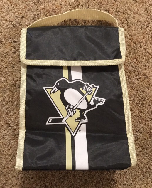 NEW! Pittsburgh Penguins NHL Insulated Black Lunch Bag Ice Hockey 10