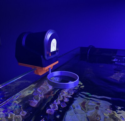 Neptune Systems Apex Feeder 3D Printed Bracket for Rimless Aquarium