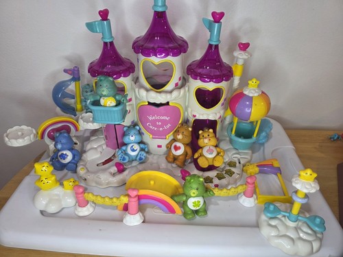 VTG Care Bears Castle Playset Huge Lot Figures Accessories Rare Untested 