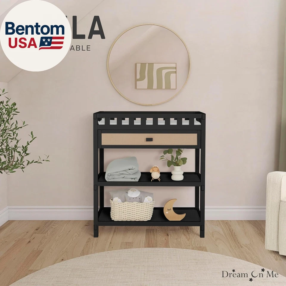 Cambiador Doula en negro mate - Certificado dorado JPMA y Greenguard, cerrado Foto 2 de 4