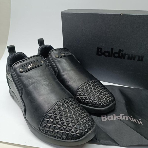 Men Baldinini Slip-ons Black Leather 43