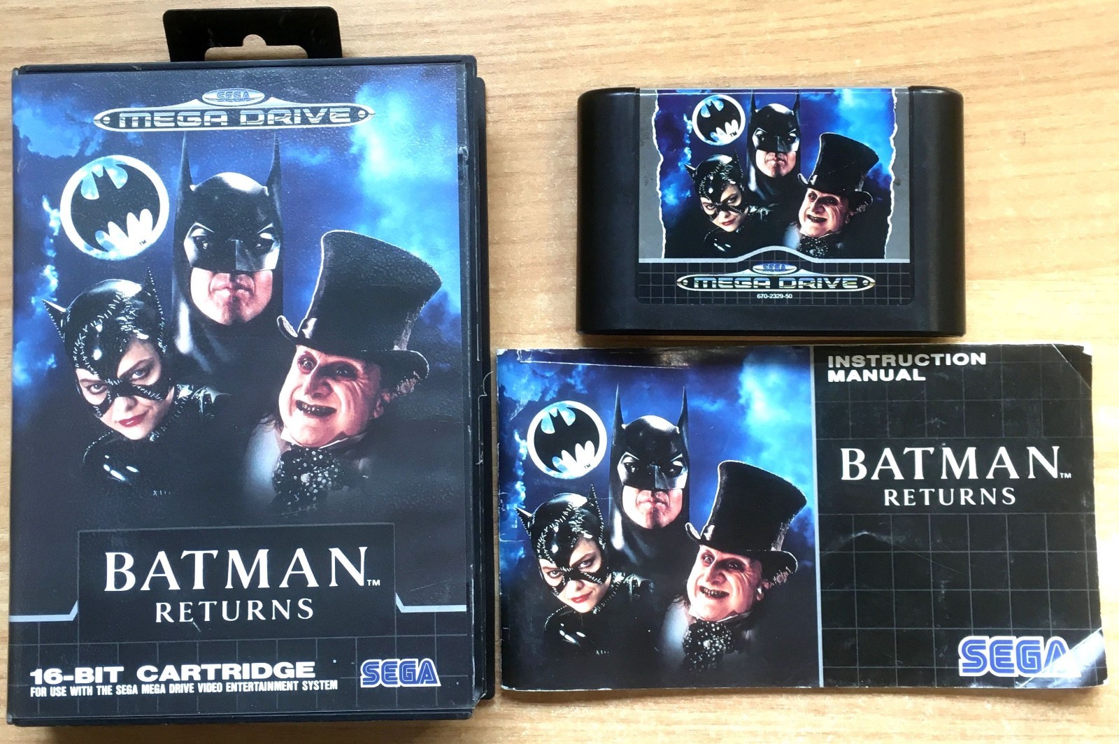BATMAN RETURNS COMPLET BOÎTE NOTICE SEGA MEGADRIVE PAL EURO (FR) CIB OVP jeu