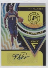 2020 Panini Flux Ultraviolet Signatures Silver Prizm TJ Warren #UV-TJW Auto 04dh