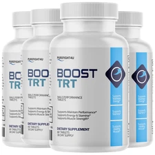 Boost TRT Male Performance Maximum Strength Supplement - 4 Bottles