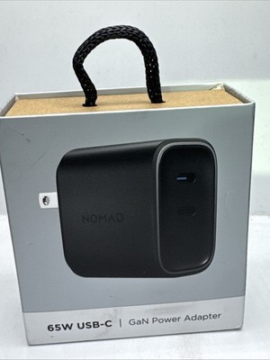 Nomad 65W USB-C GaN Power Adapter NEW Carbide