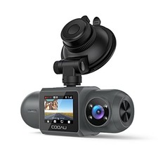 4K Dual Dash Cam Front  Rear with GPS, WiFi, Night Vision, 128GB Storage