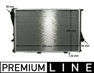 MAHLE Motorkühler Wasserkühler PREMIUM LINE CR 295 000P für BMW E38 E39 5er 7er