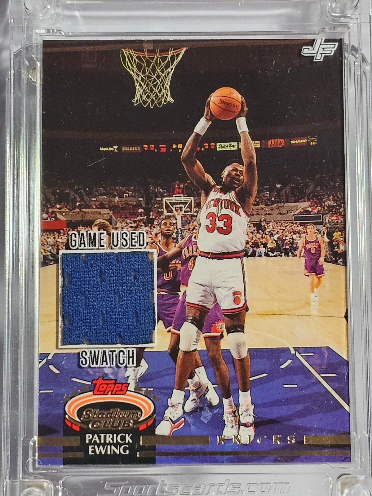 Patrick Ewing 2025 JERSEY FUSION Game Used Swatch #PE86 Knicks view 6