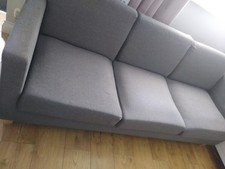 Three Seater Sofa Grey Smaller Style