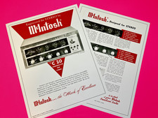 McIntosh  C-20  (C20)  Preamp Literature (C20 w/ gold bar)