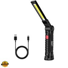 LED Work Light, Rechargeable Flashlight with Magnetic Base  Hook, Battery Di...