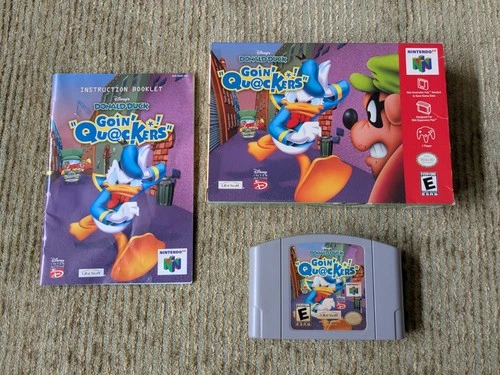 Disney's Donald Duck: Goin' Quackers Nintendo 64 N64 Complete CIB Tested Works
