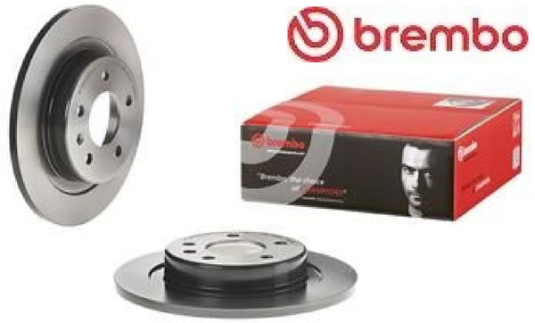 2X Bremsscheibe Brembo 08.D757.21 2 Bremsscheiben Hinterachse Hinten FüR Opel-image