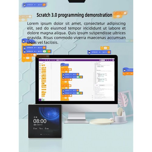 Placa de Desarrollo ESP32, 4--Pantalla Táctil IPS, 86Box-Centrol Display, WiF4325 - Imagen 3 de 10