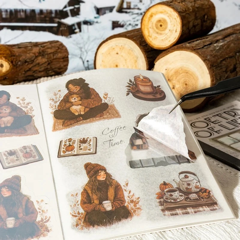 Pegatinas de vida para niñas - Paquete de 20 suministros de artesanía para diario de álbum de recortes Foto 4 de 4