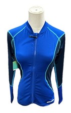 Sea-Doo Women  s Rash guard Large Blue Full Zip Water Sports Swimsuit