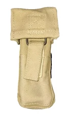 Military Surplus Israeli IDF Canvas Double Mag Pouch Dated 1970's